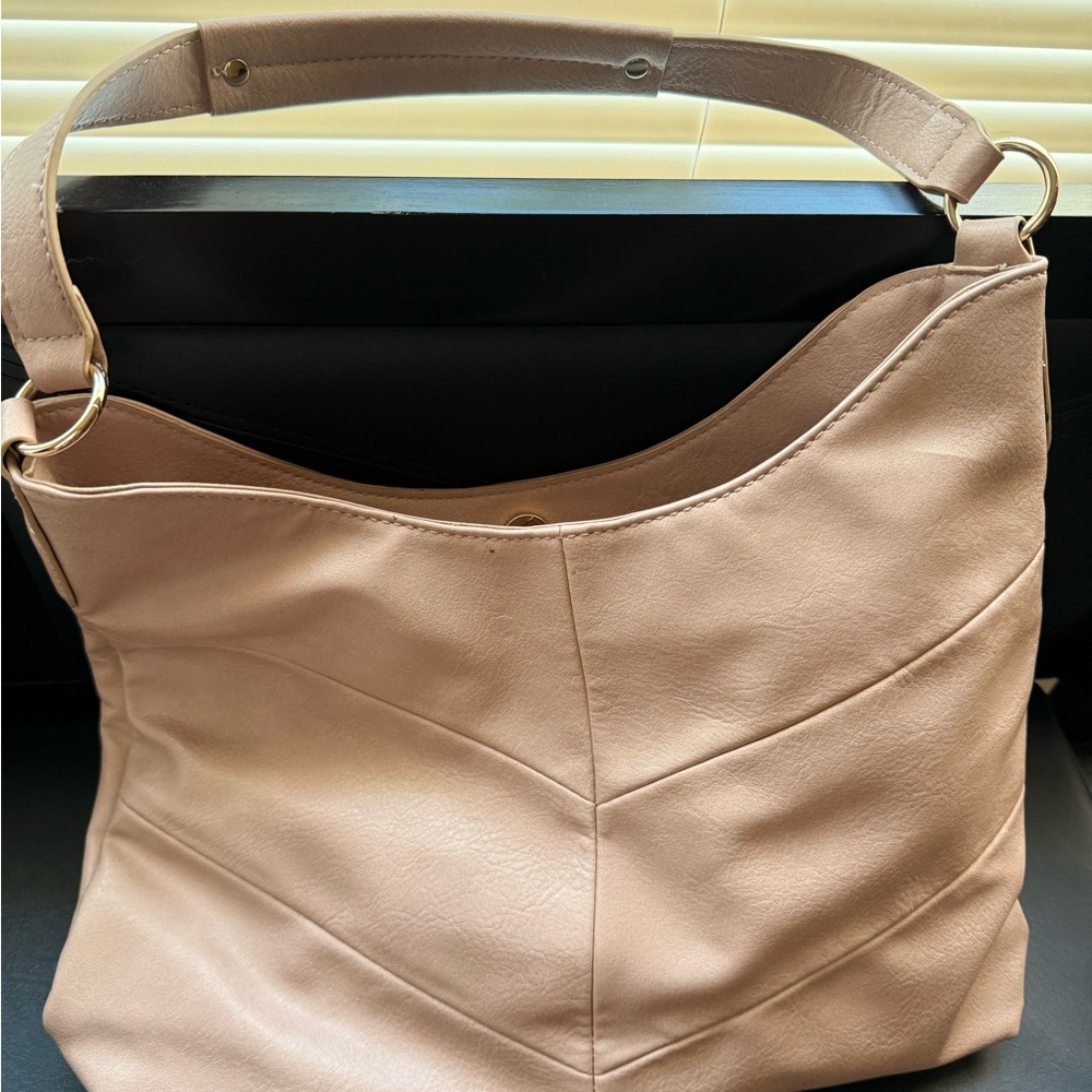 Market & Spruce Soft Beige Hobo Bag